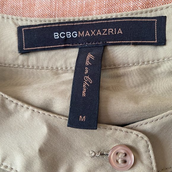 BCBGMaxAriza Khaki Nikomi Shirt Dress - Picture 2 of 2